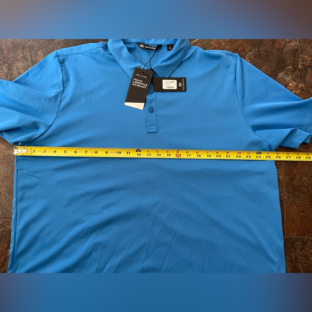 New Travis Matthew classic blue Oceanside performance golf polo. Size XXXL - Picture 8 of 11
